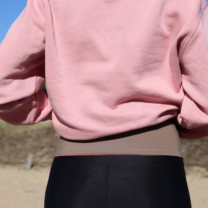 Upcycling Laufgürtel Sand Rosé