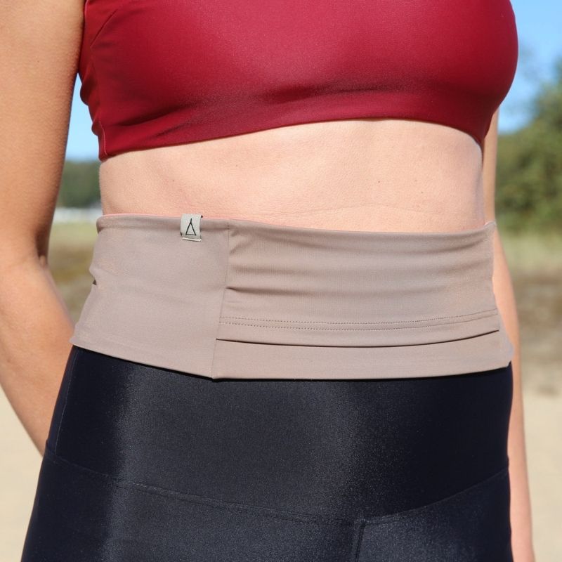 Upcycling Laufgürtel Sand Rosé