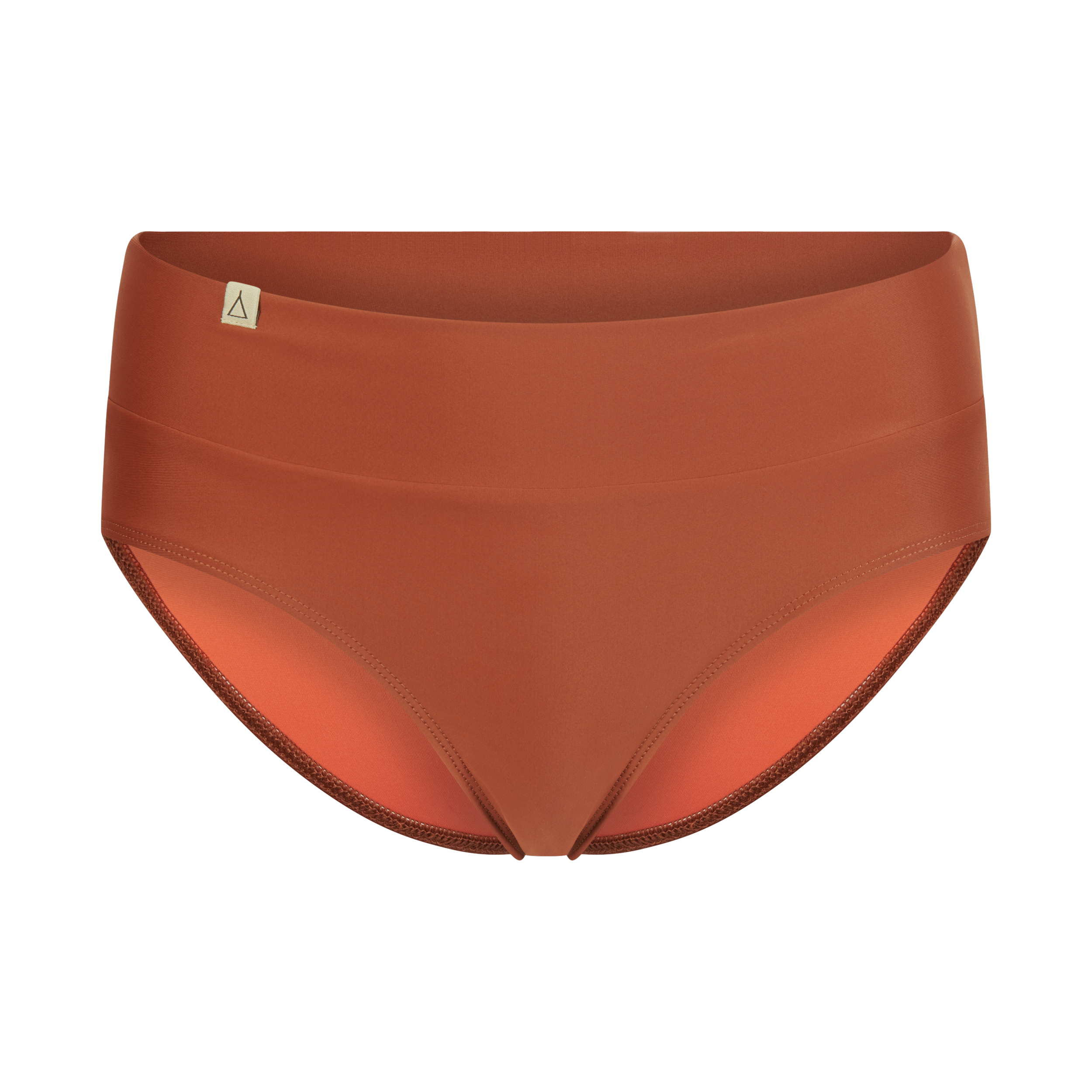 Soft Waist Bikini Hose FLOW Rostbraun