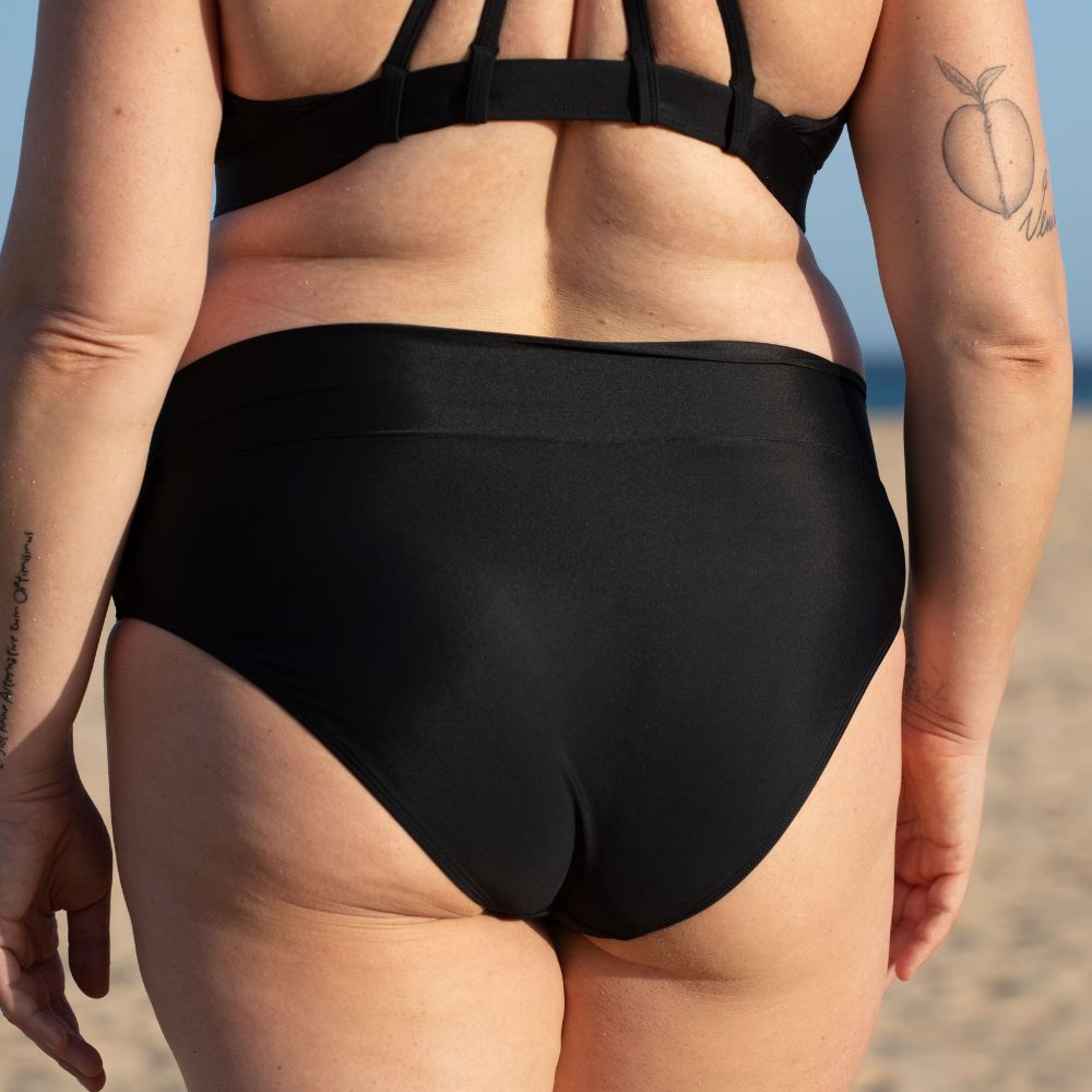 2nd Life Soft Waist Bikini Hose FLOW Schwarz
