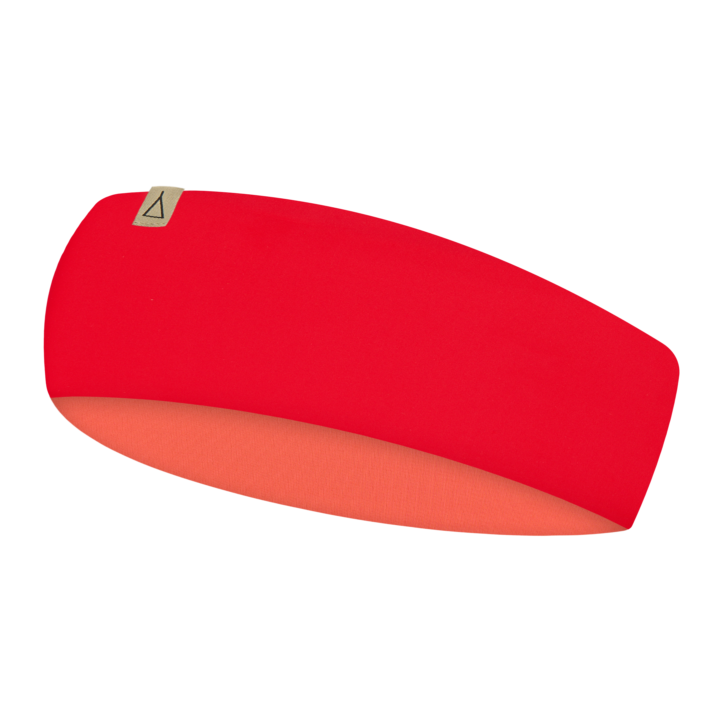 Upcycling Wendbares Stirnband Rot Korall