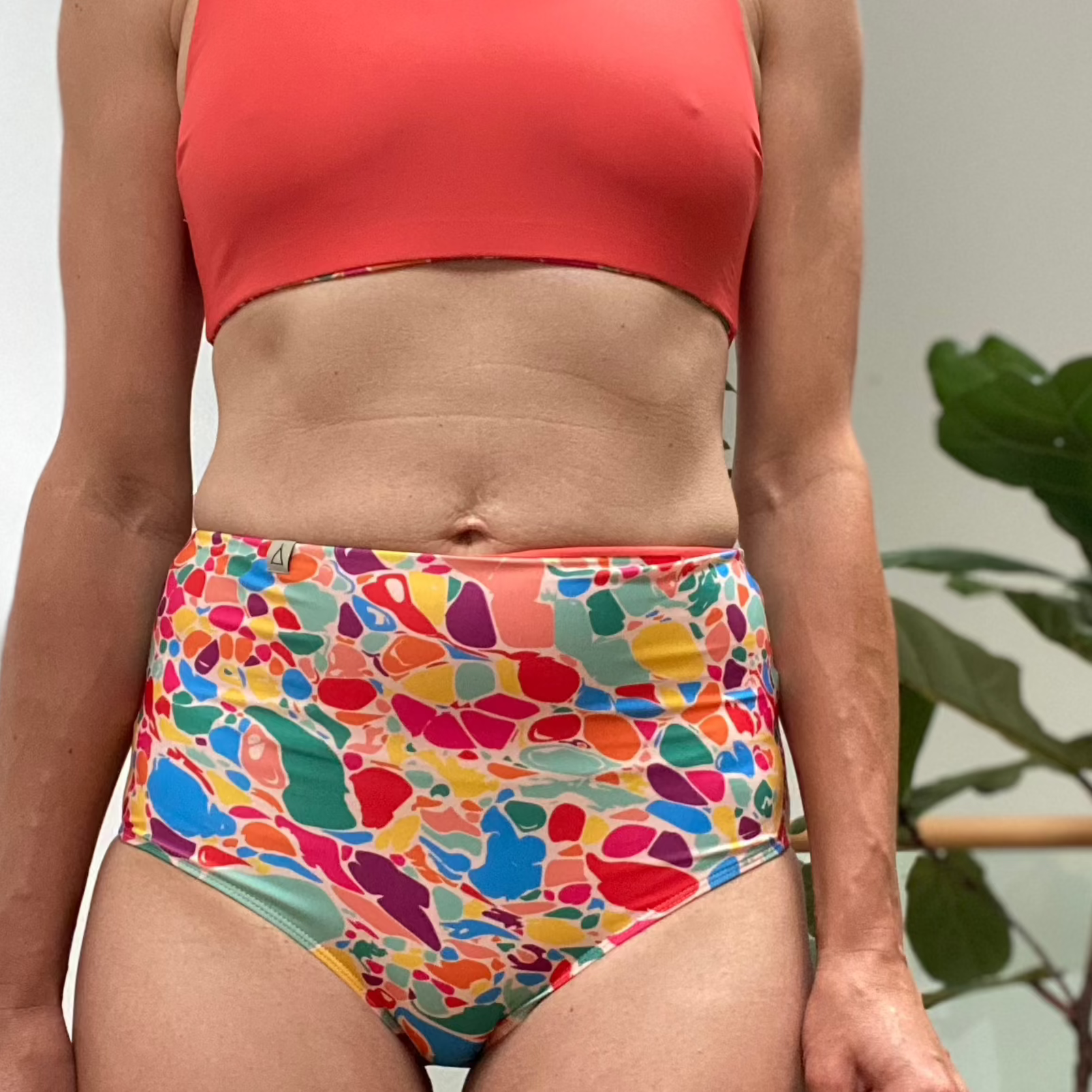 2nd Life High Waist Bikini Hose PURE Print Einzelstück