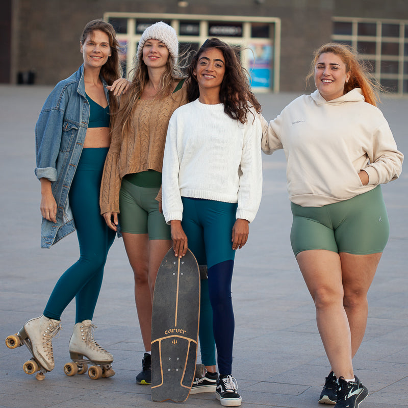 2nd Life High Waist Radler Khaki
