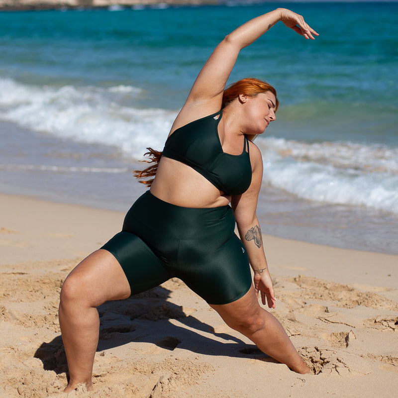 2nd Life Sportbikini Oberteil WILD Dunkelgrün