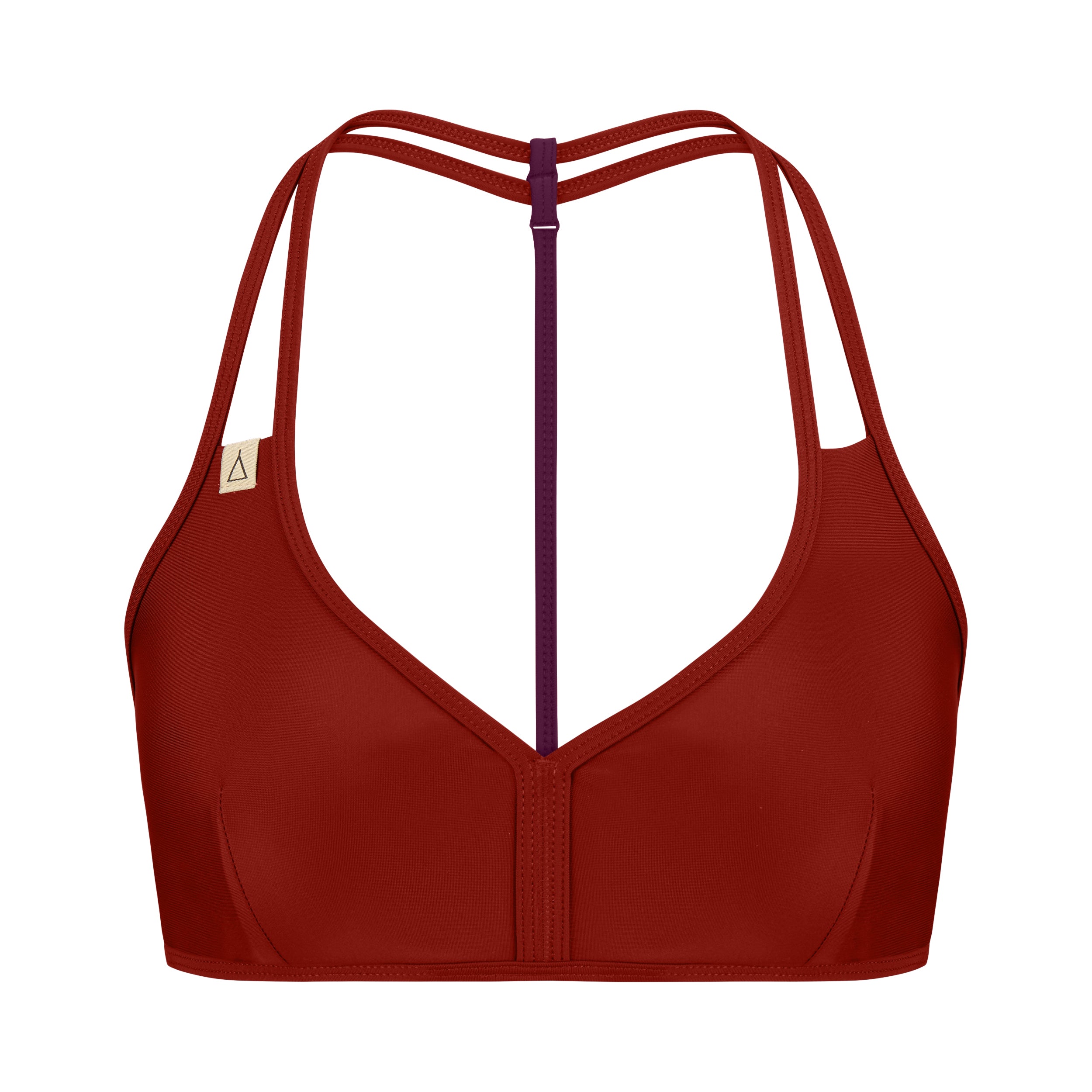Neckholder Bikini Oberteil FREE Dunkelrot