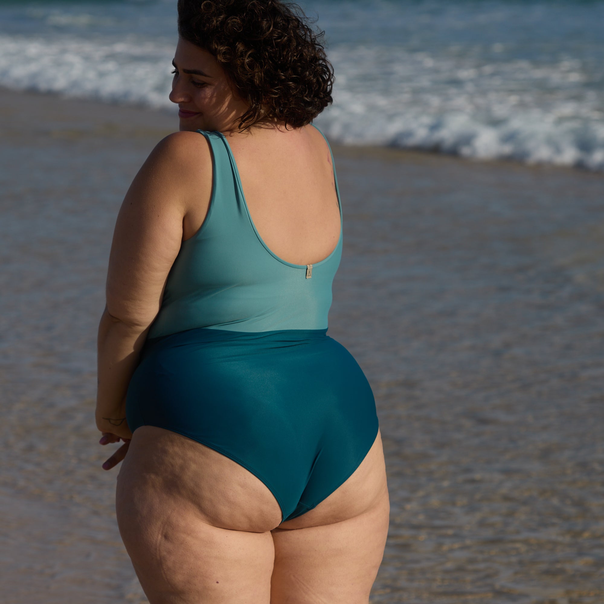 Classic Cut Badeanzug PURE Eisblau Petrol