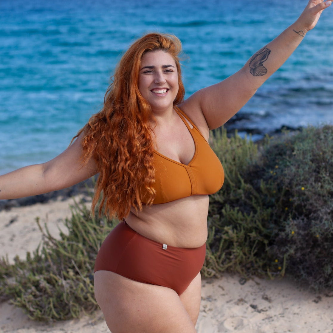 High Waist Bikini Bottom PURE Earth