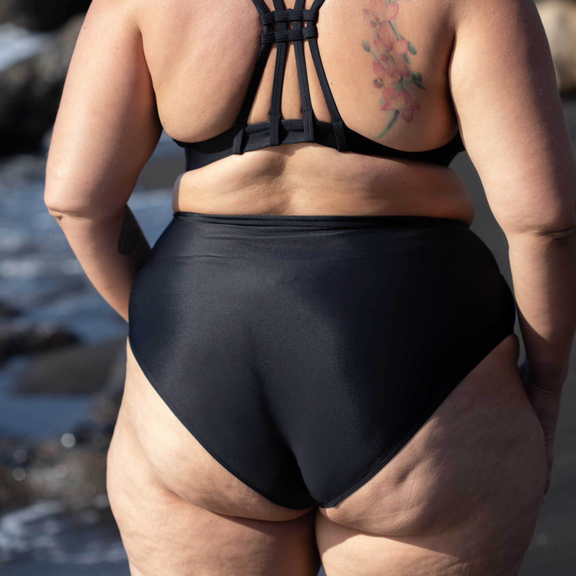 Soft High Waist Bikini Hose FEEL Schwarz