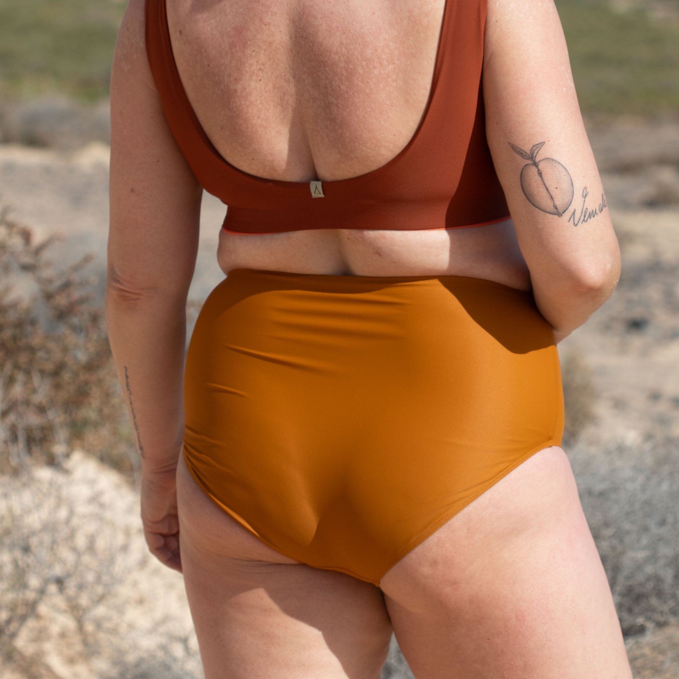 High Waist Bikini Bottom PURE Earth