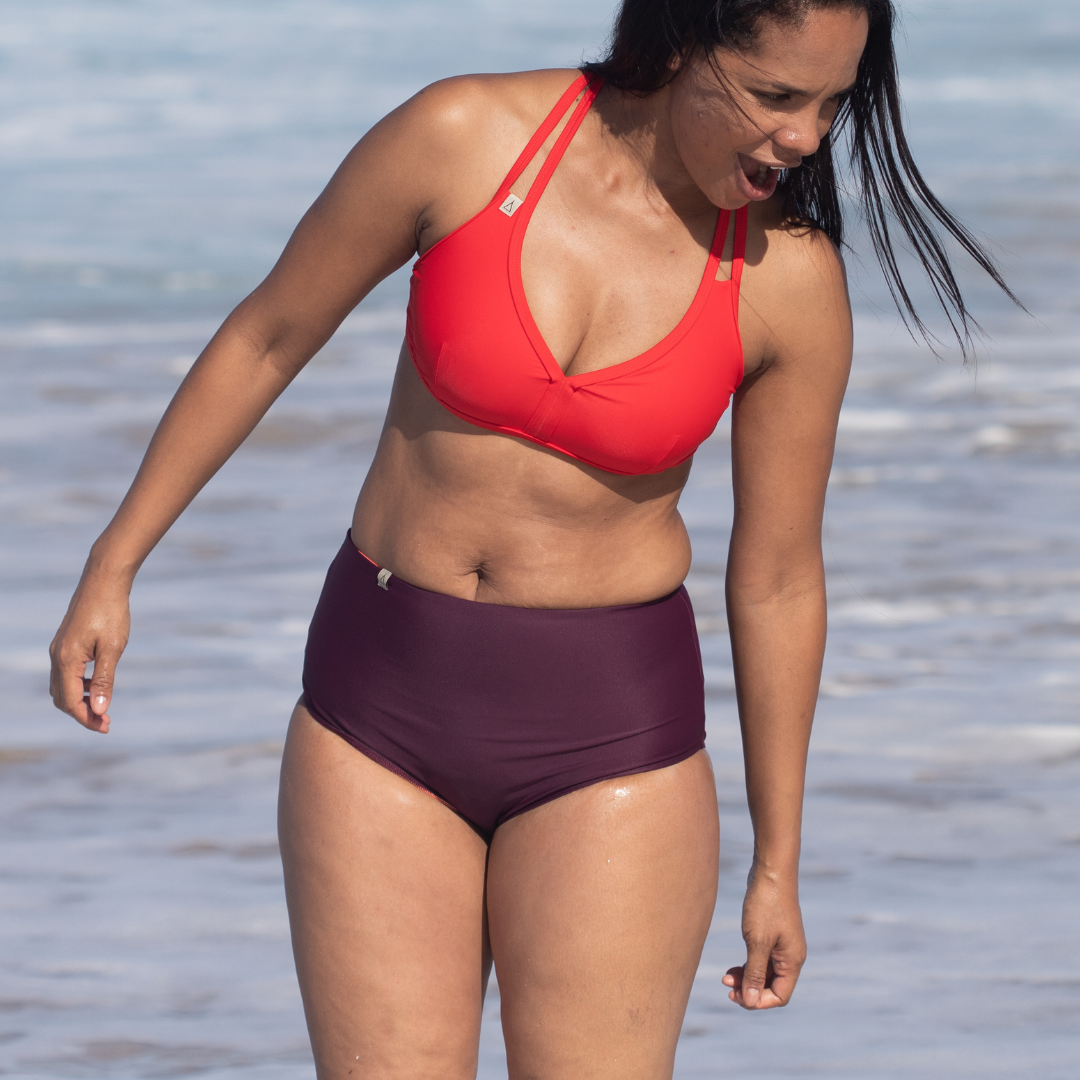 High Waist Bikini Bottom PURE Berries