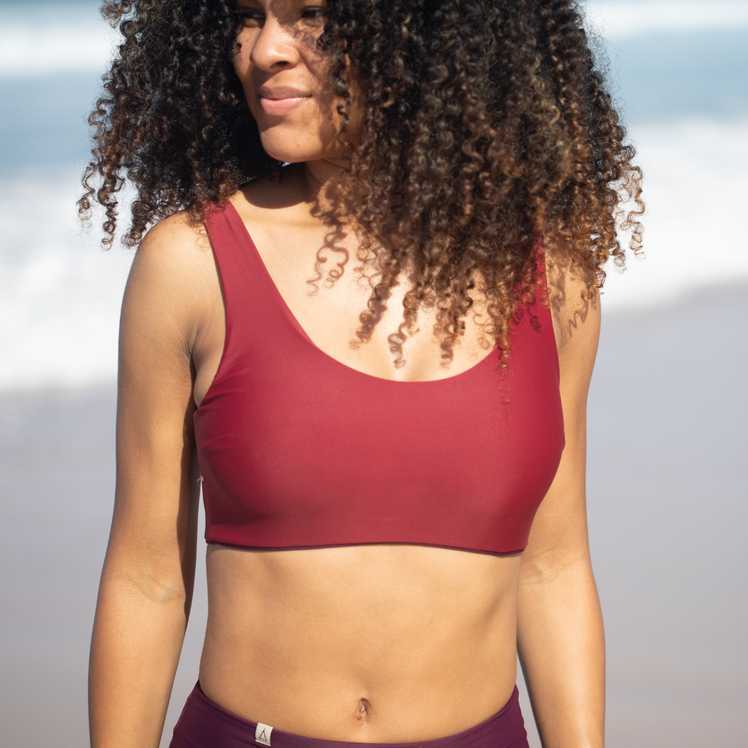 Reversible Bikini Top PURE Berries Berry Dark Red