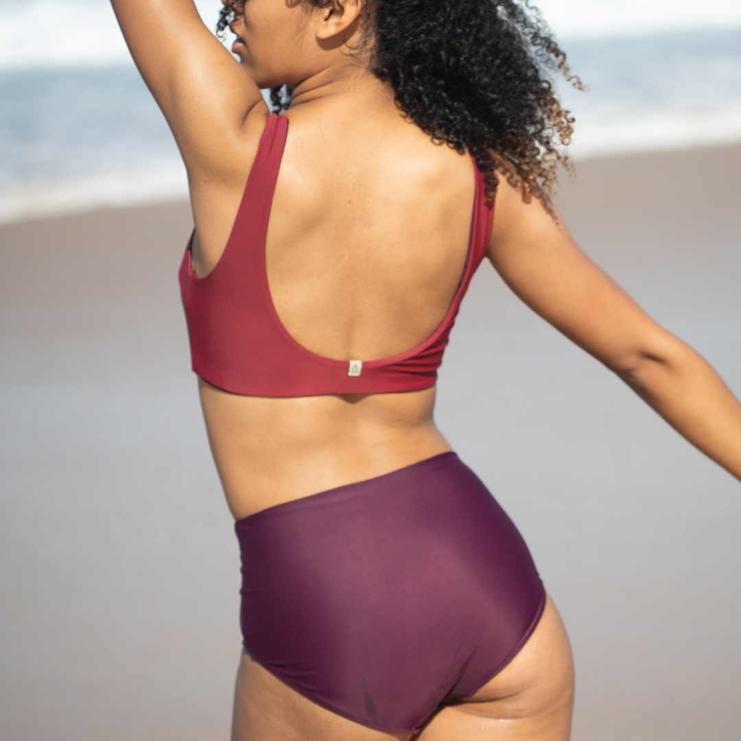 2nd Life Wendbares Bikini Oberteil PURE Beere Dunkelrot