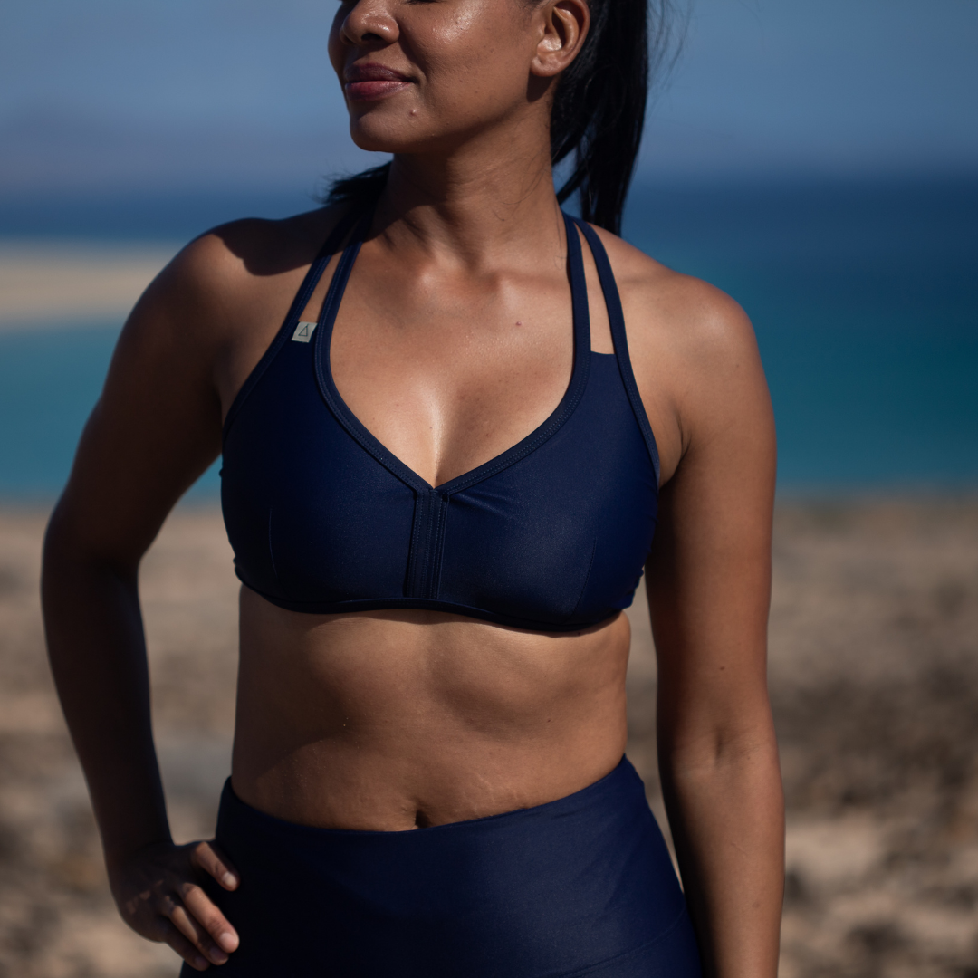 Neckholder Bikini Oberteil FREE Dunkelblau