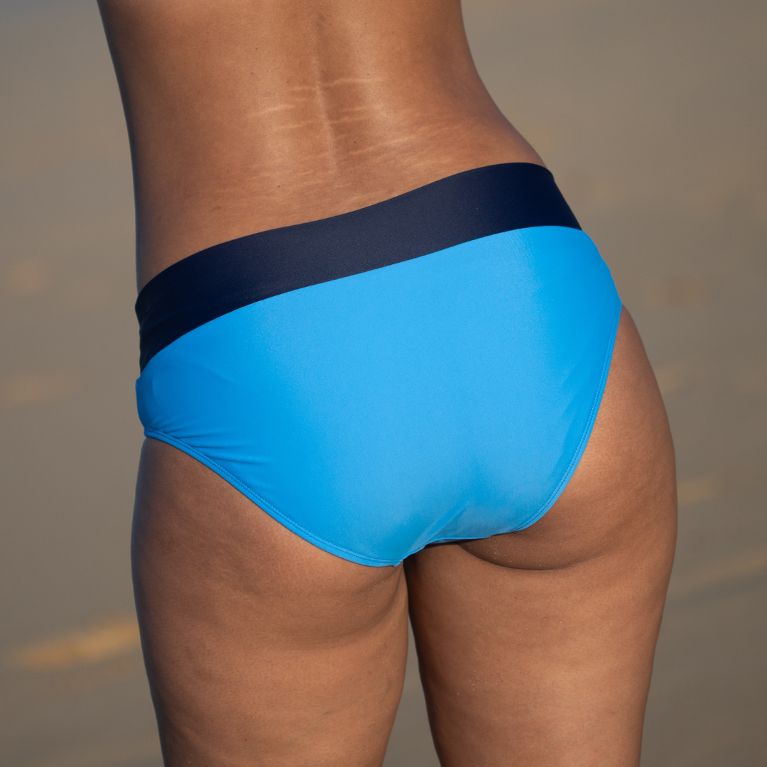 Soft Waist Bikini Hose for Teens FLOW Blau