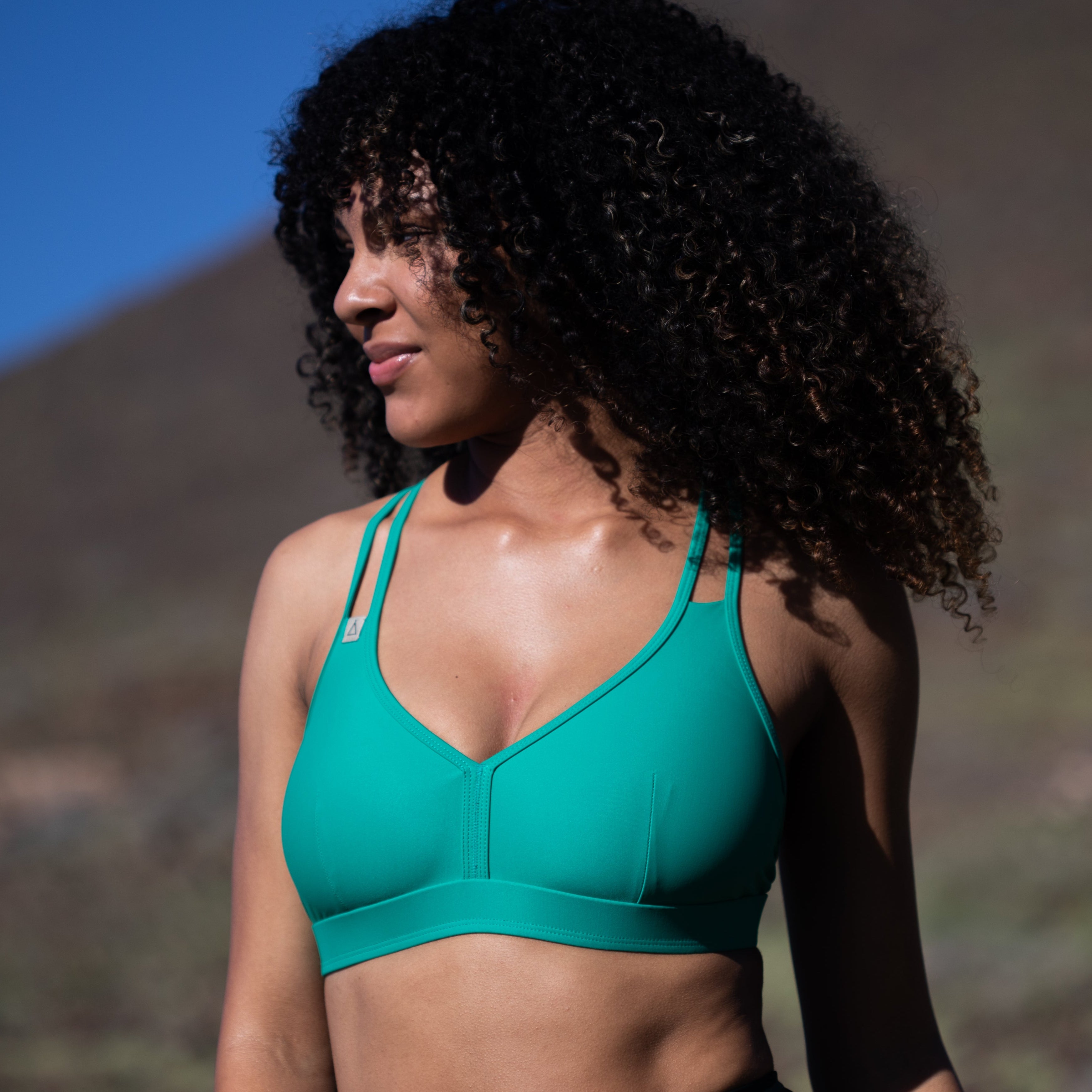 Sportbikini Oberteil WILD Grün