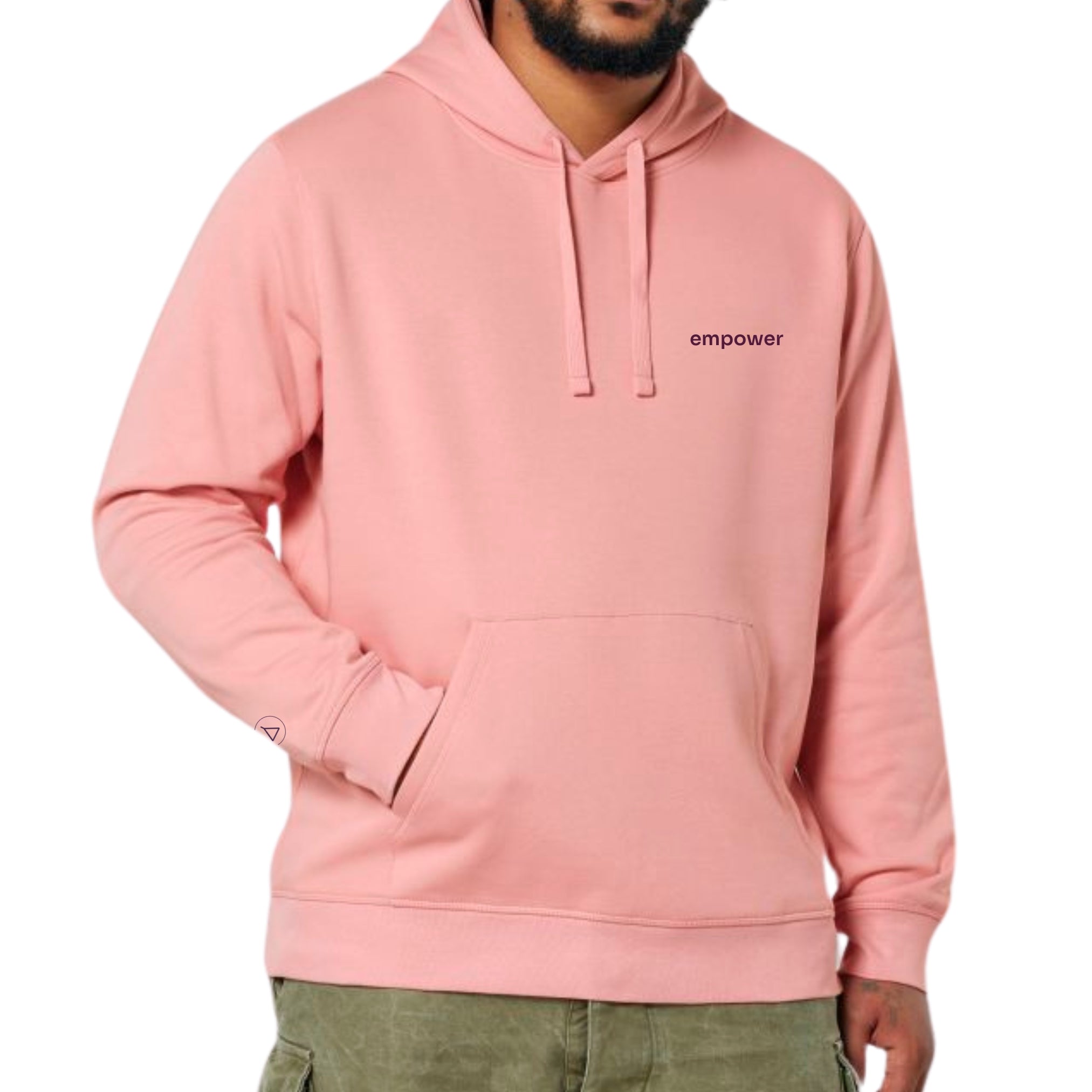 Statement Hoodie Unisex Empower Soft Pink