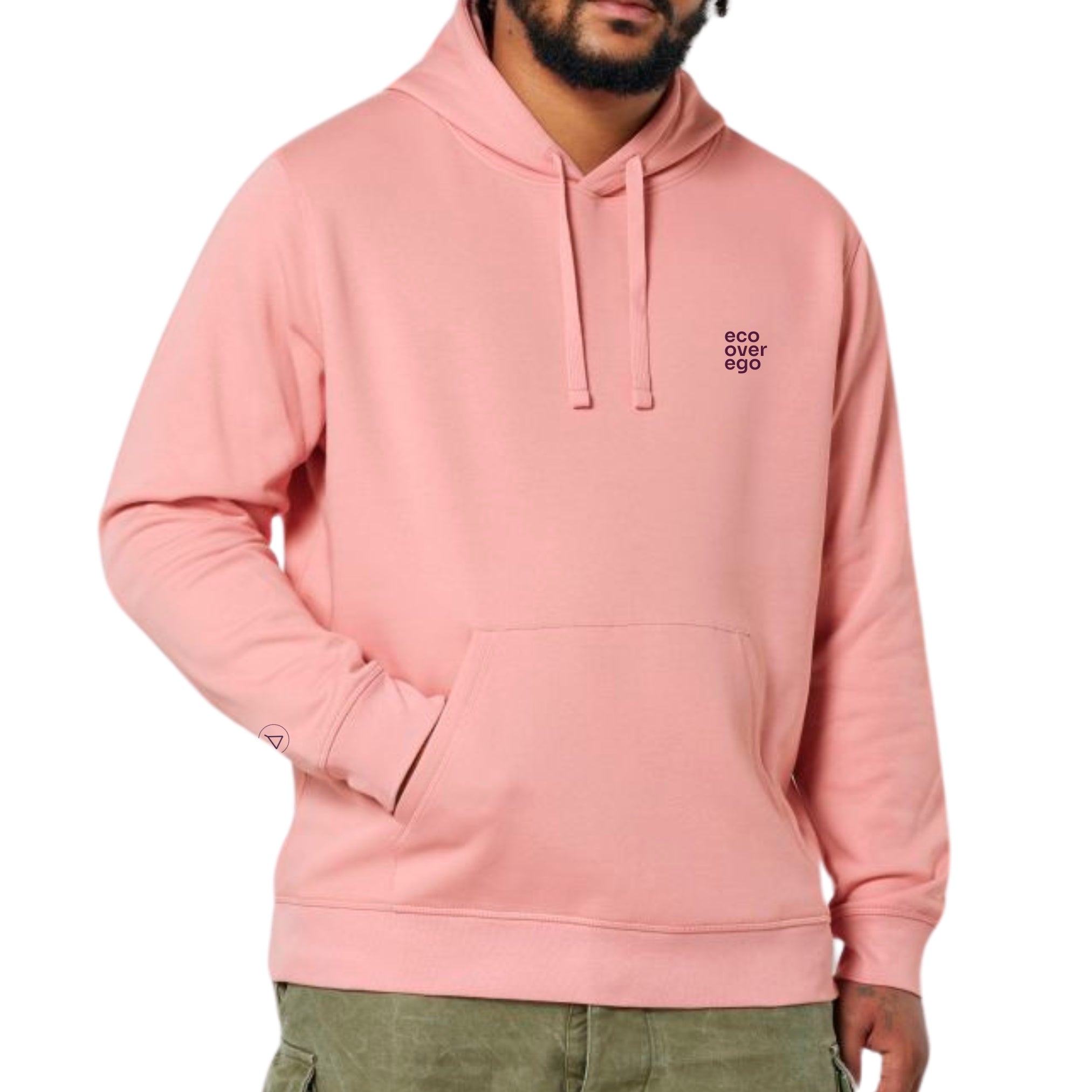 Statement Hoodie Unisex Eco Soft Pink