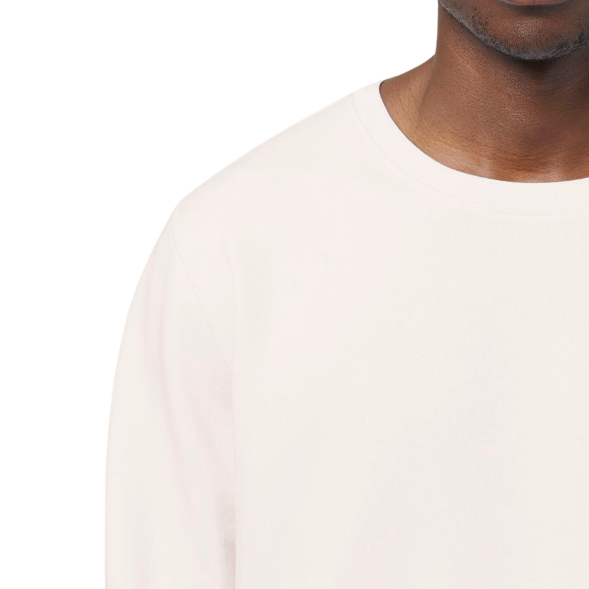 Statement Sweater Unisex Eco Vintage White