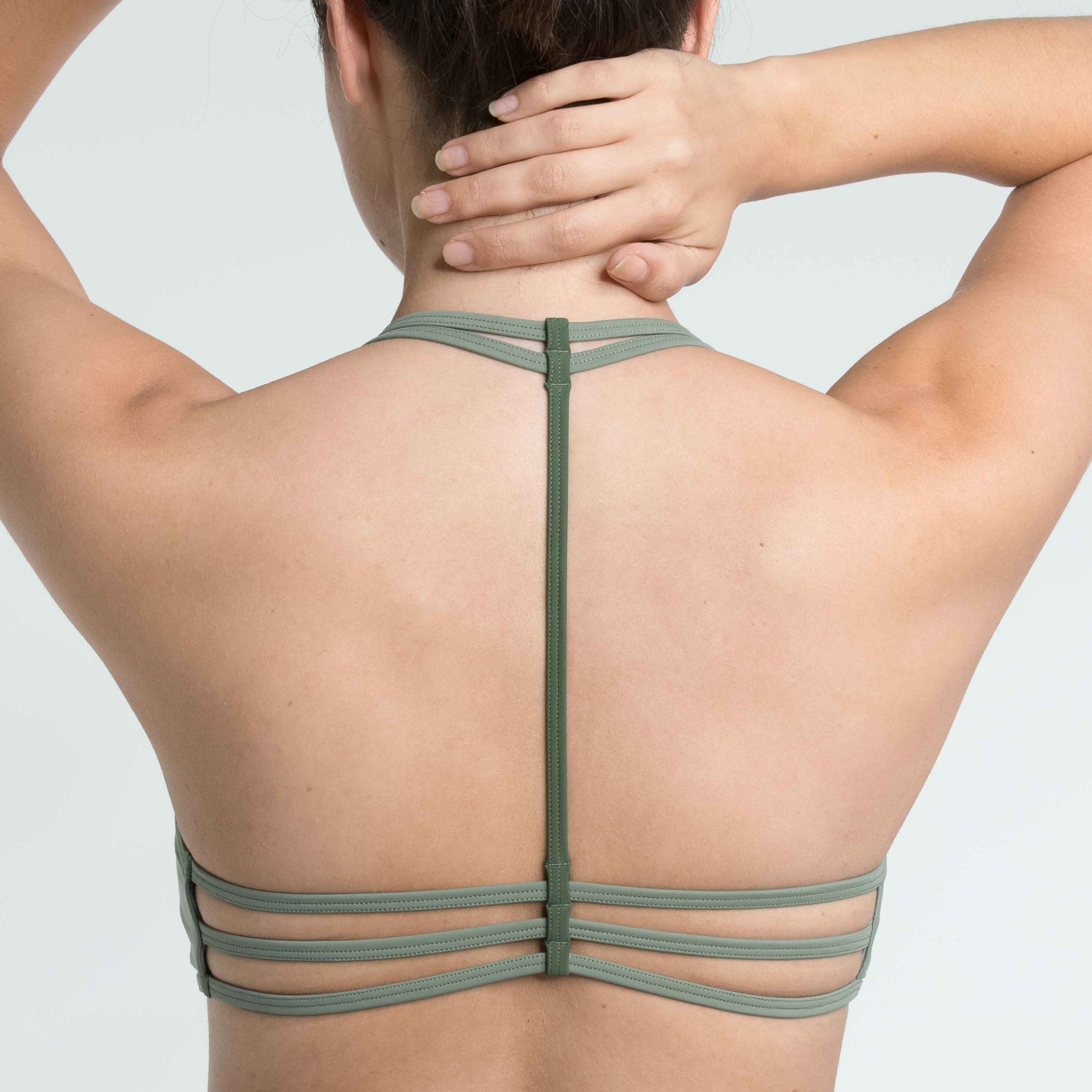2nd Life Neckholder Bikini Oberteil FREE Khaki