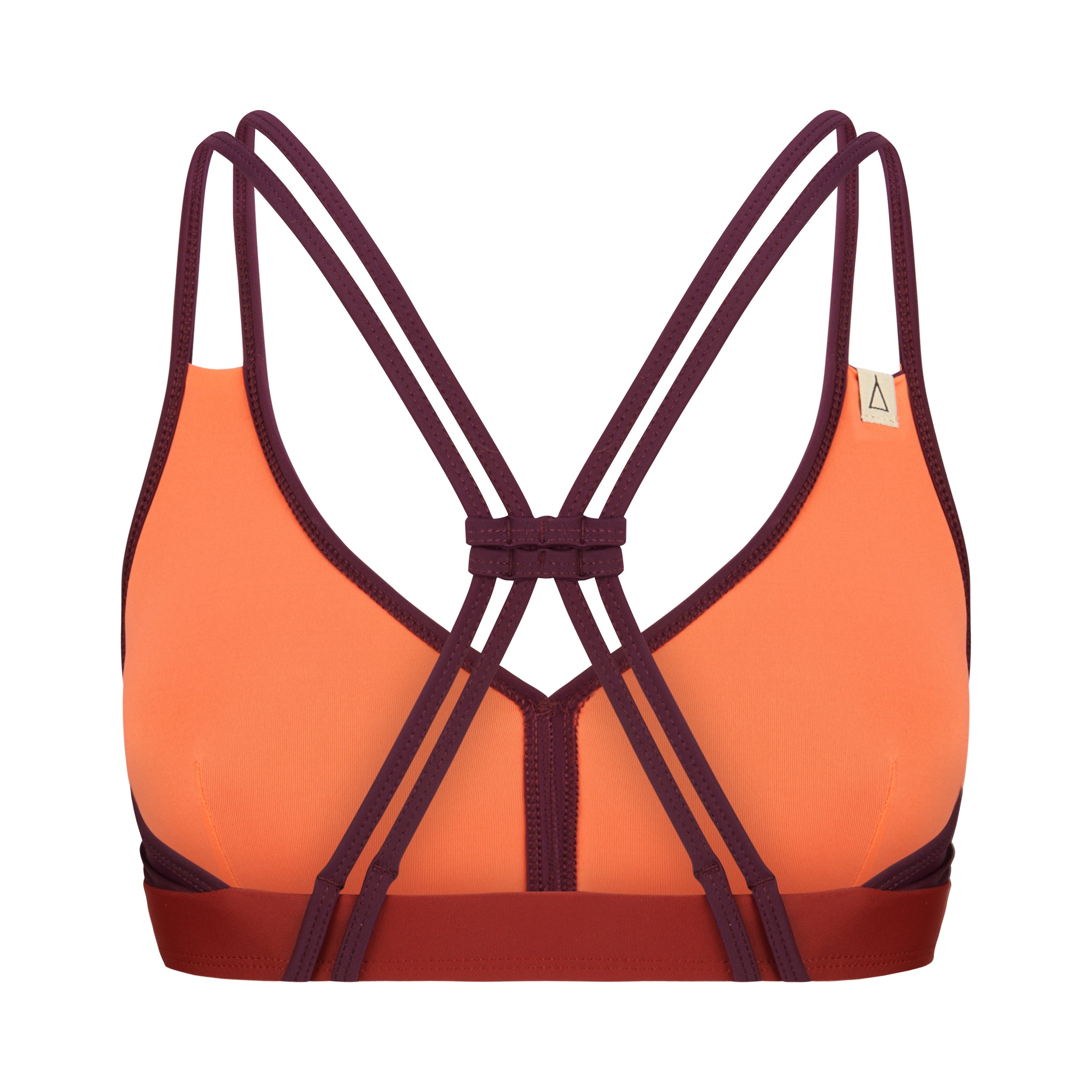 Sportbikini Oberteil WILD Beere Dunkelrot