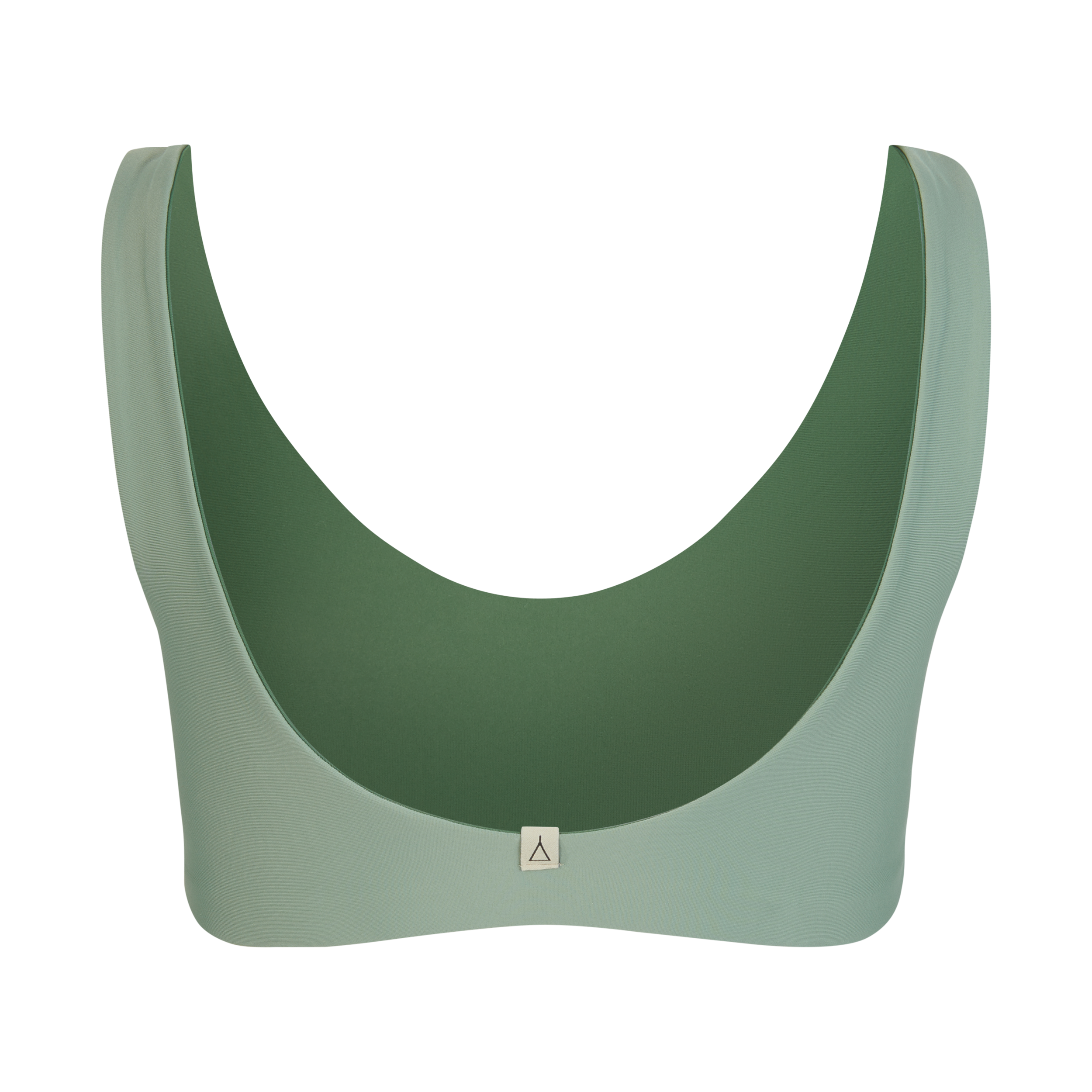 Wendbares Bikini Oberteil PURE Khaki Moosgrün