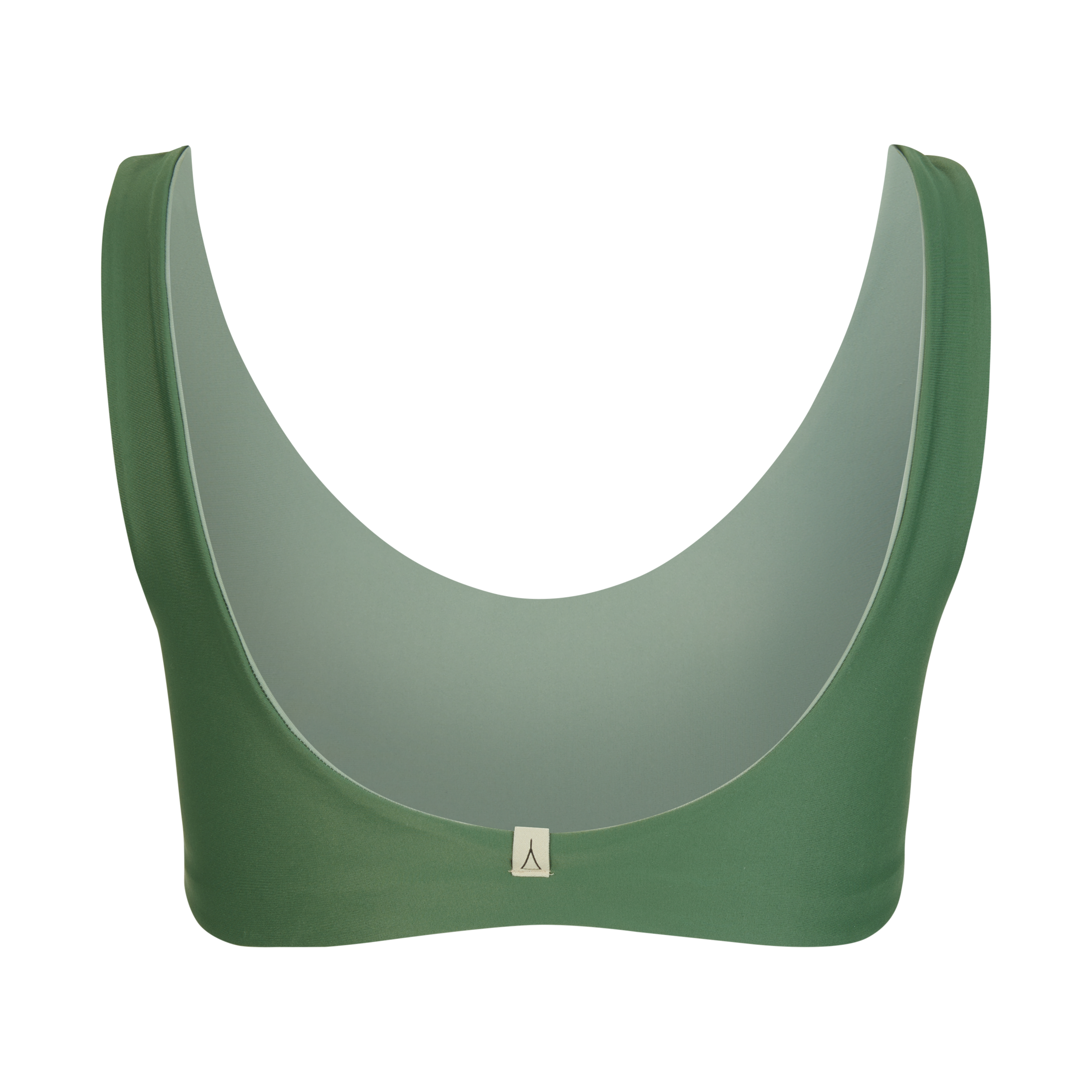 Wendbares Bikini Oberteil PURE Khaki Moosgrün