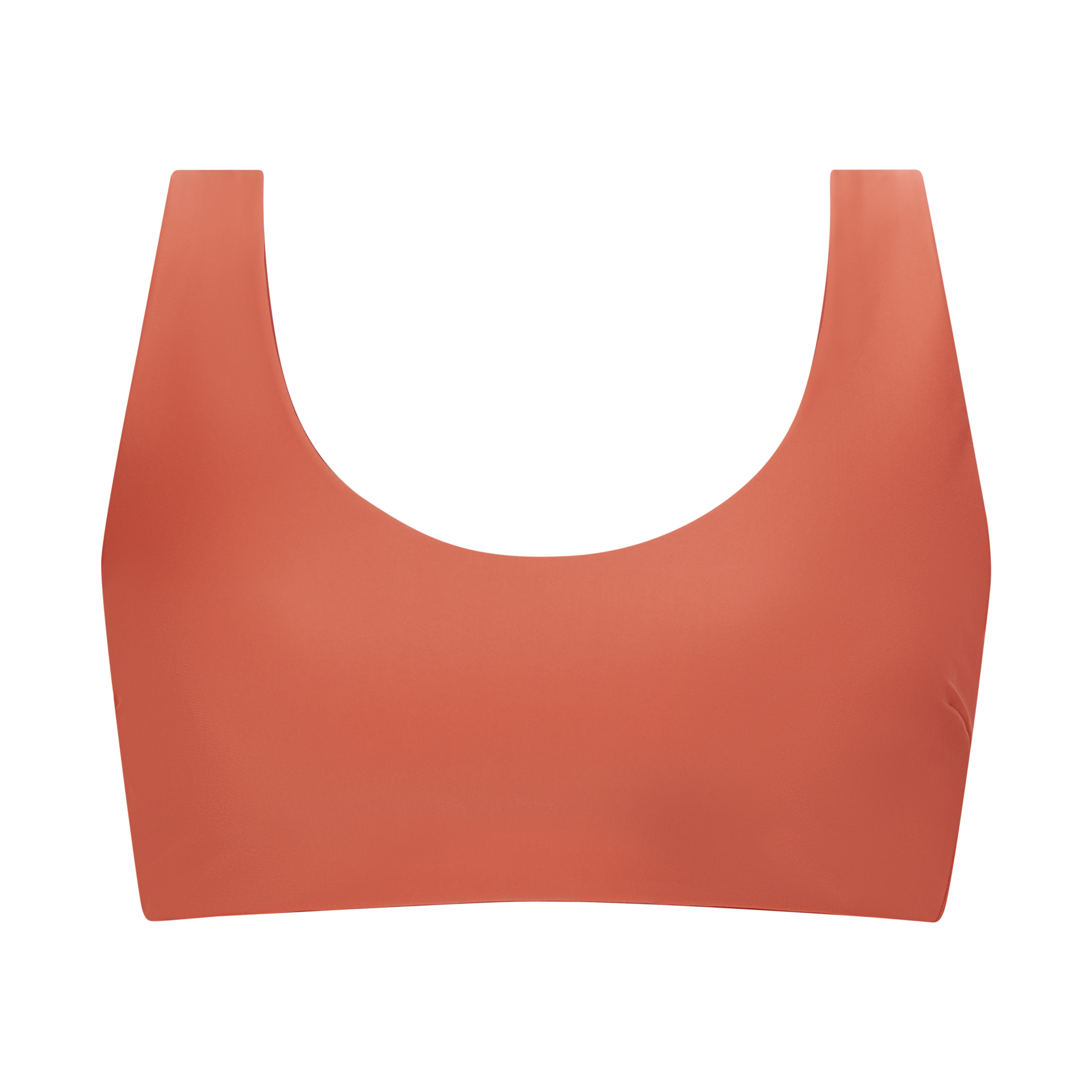 Reversible Bikini Top PURE Dark Red Rust Red