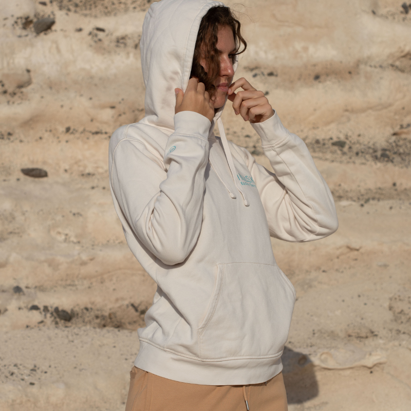 INASKA Hoodie Unisex Vintage White
