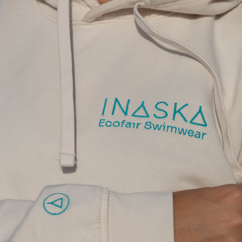 INASKA Hoodie Unisex Vintage White
