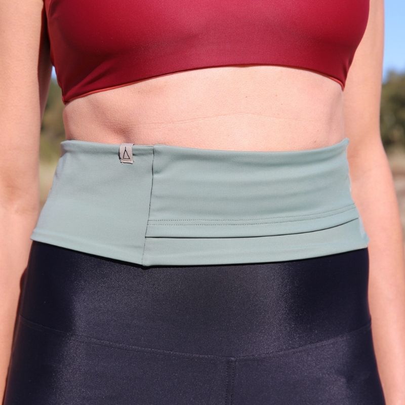 Upcycling  Laufgürtel Khaki
