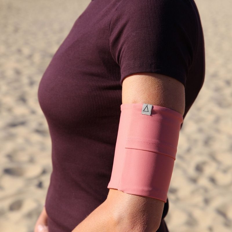 Upcycling  Armtasche Rosé
