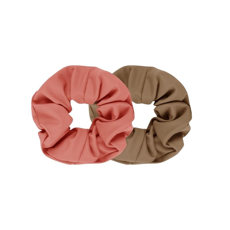 Upcycling  Scrunchie Sand Rosé 2er Pack