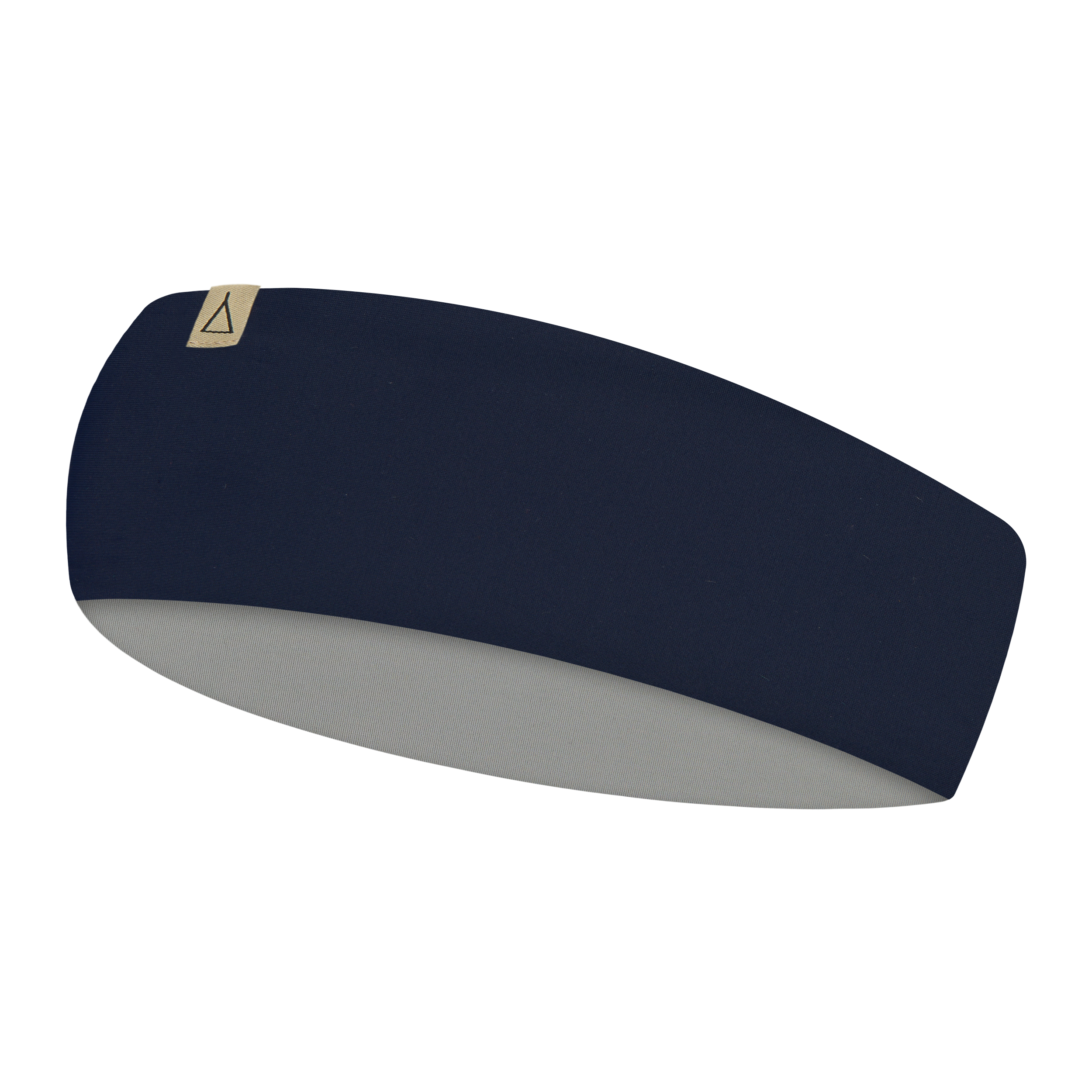 Upcycling  Wendbares Stirnband Dunkelblau Grau