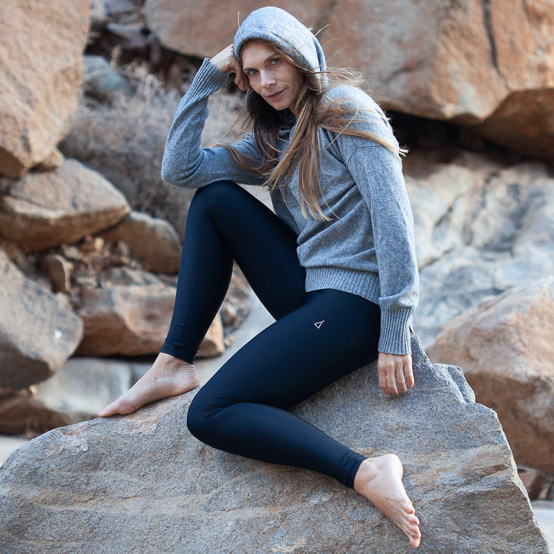 High Waist Leggings CHILL Schwarz