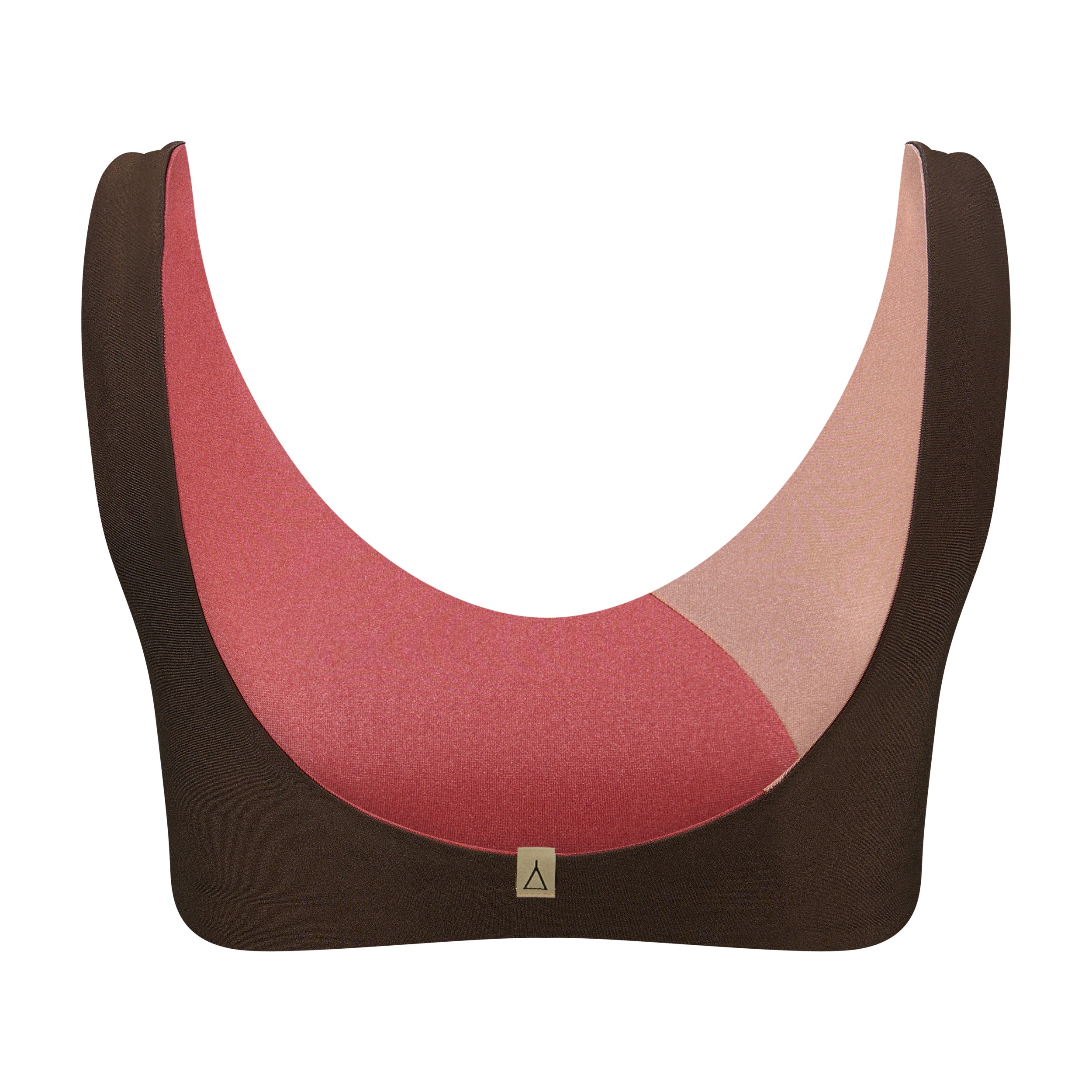 Bikini Oberteil mit Color Blocking von INASKA Limited Edition SHINE von hinten
