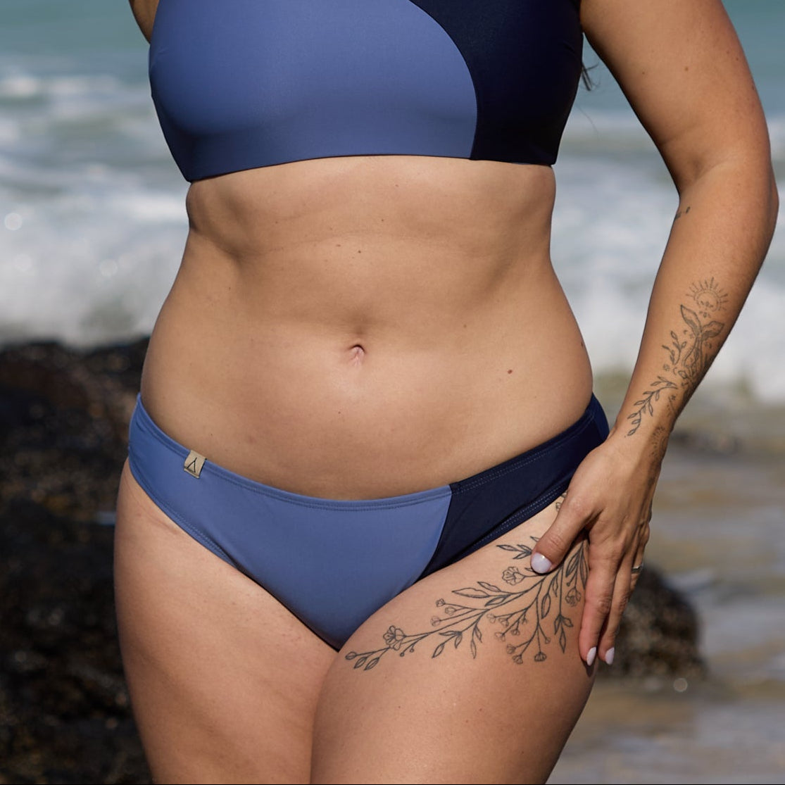 Eco+ Limited Edition Regular Cut Bikini Bottom CHILL Lavender Blue Dark Blue