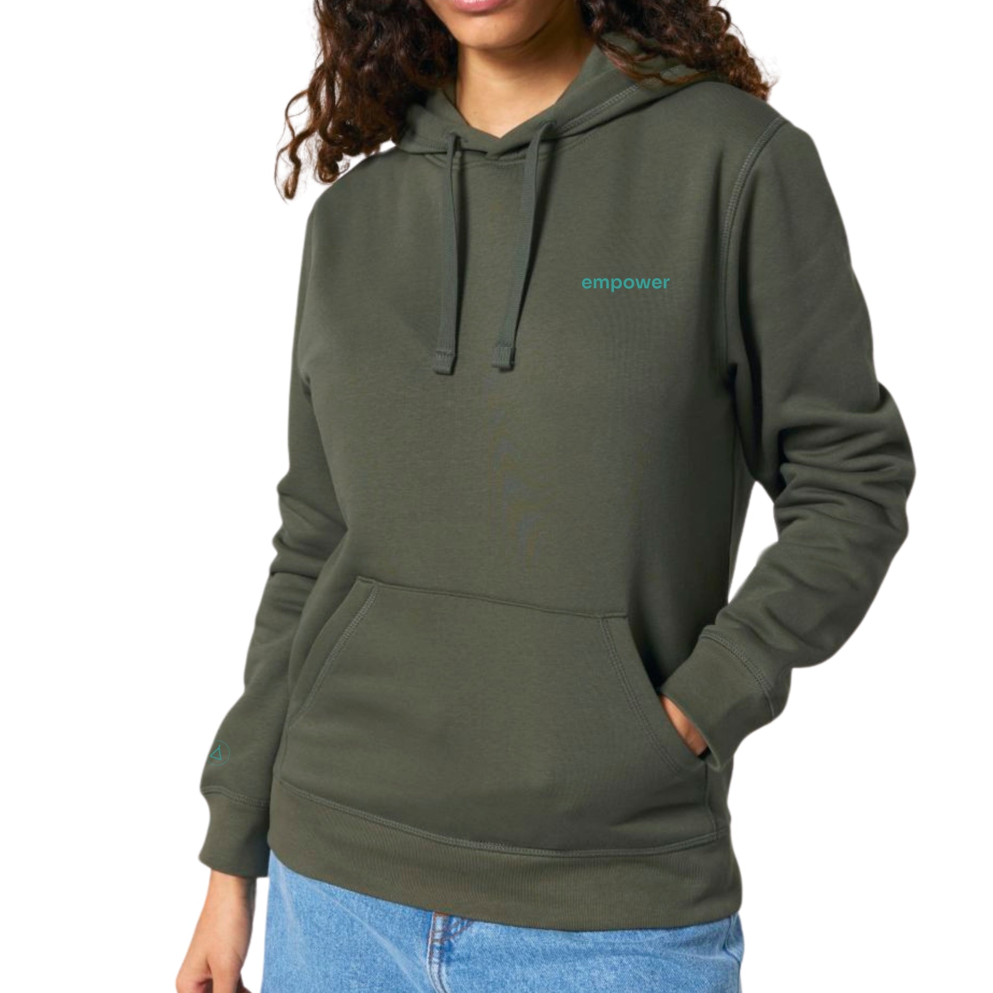 Statement Hoodie Unisex Empower Khaki