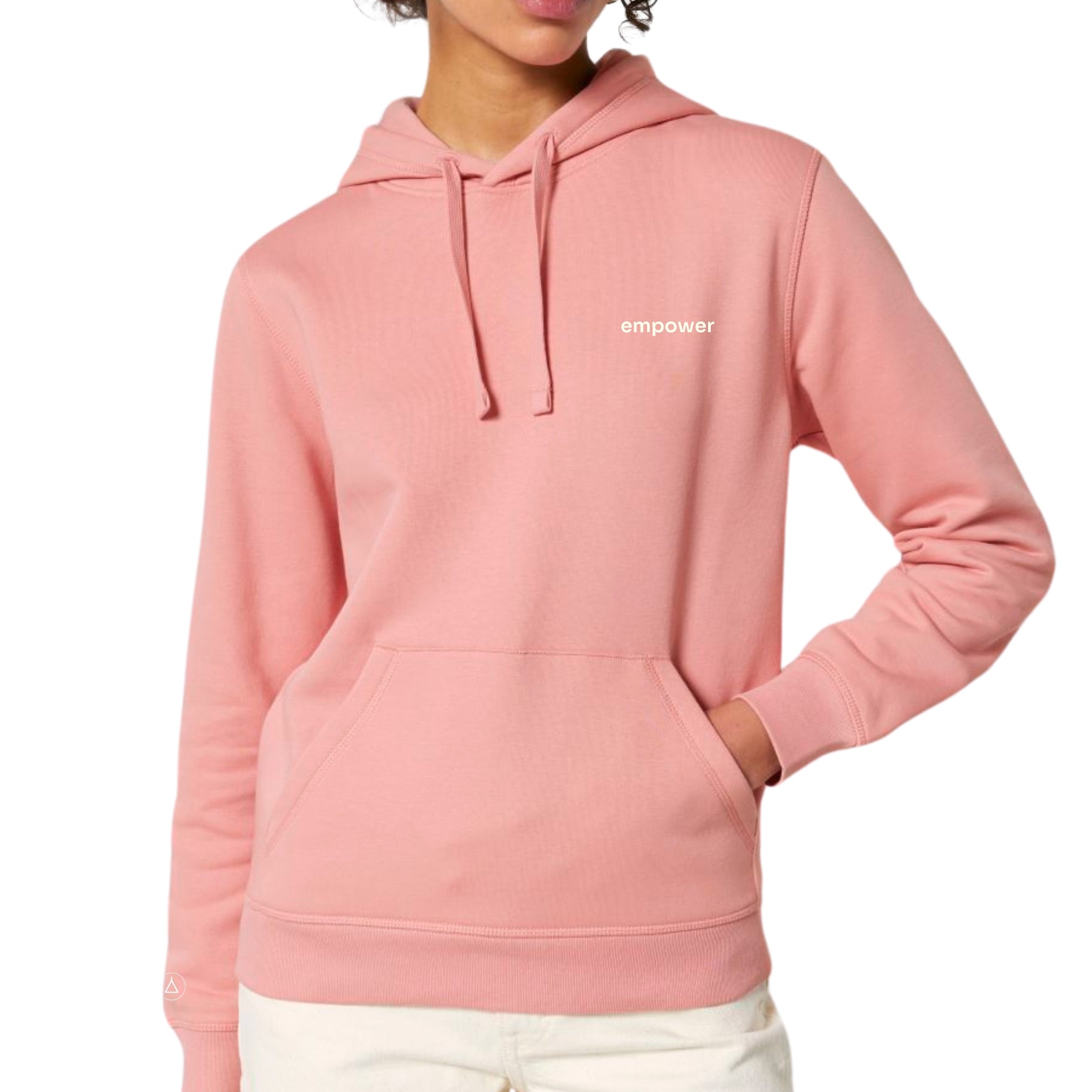 Statement Hoodie Unisex Empower Soft Pink