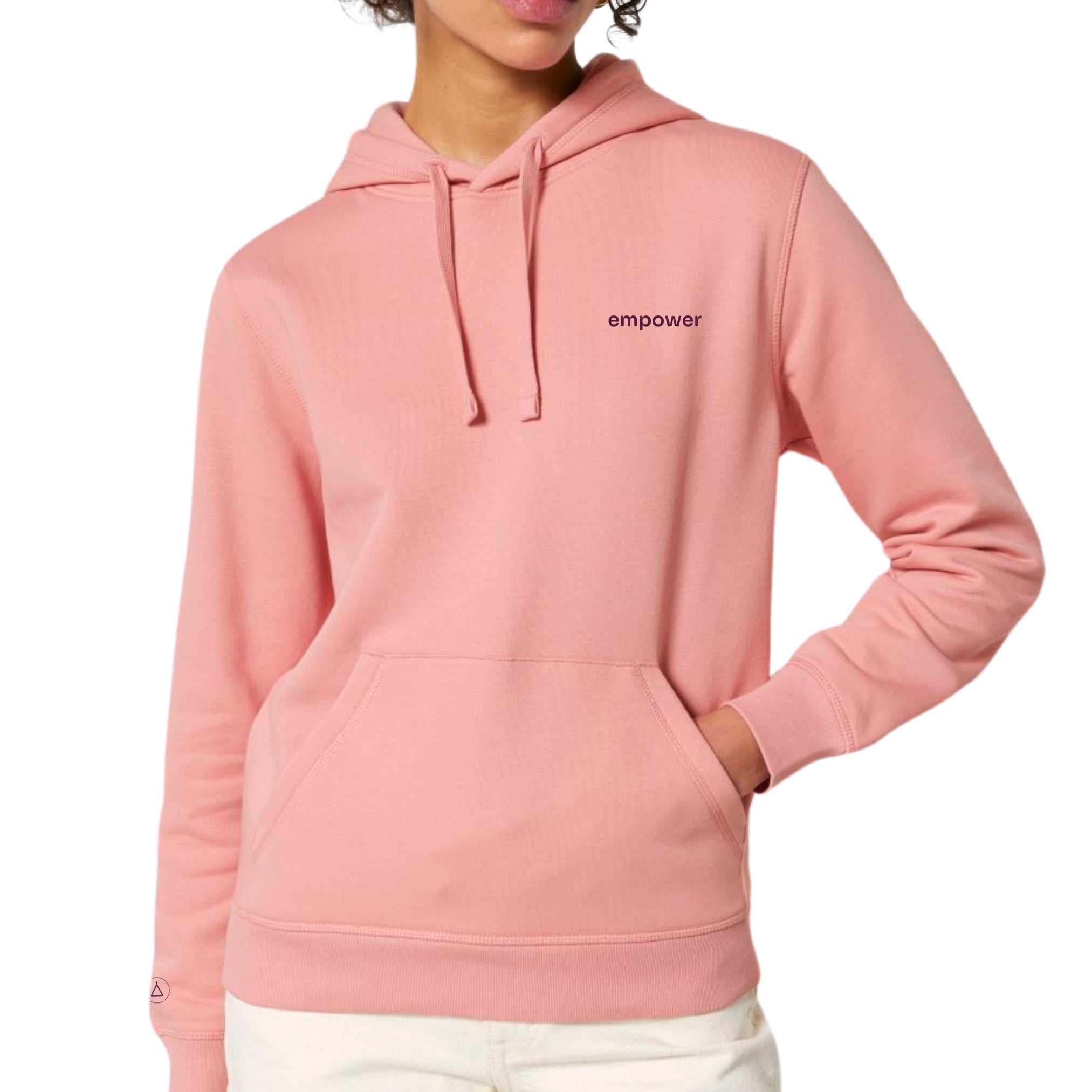 Statement Hoodie Unisex Empower Soft Pink