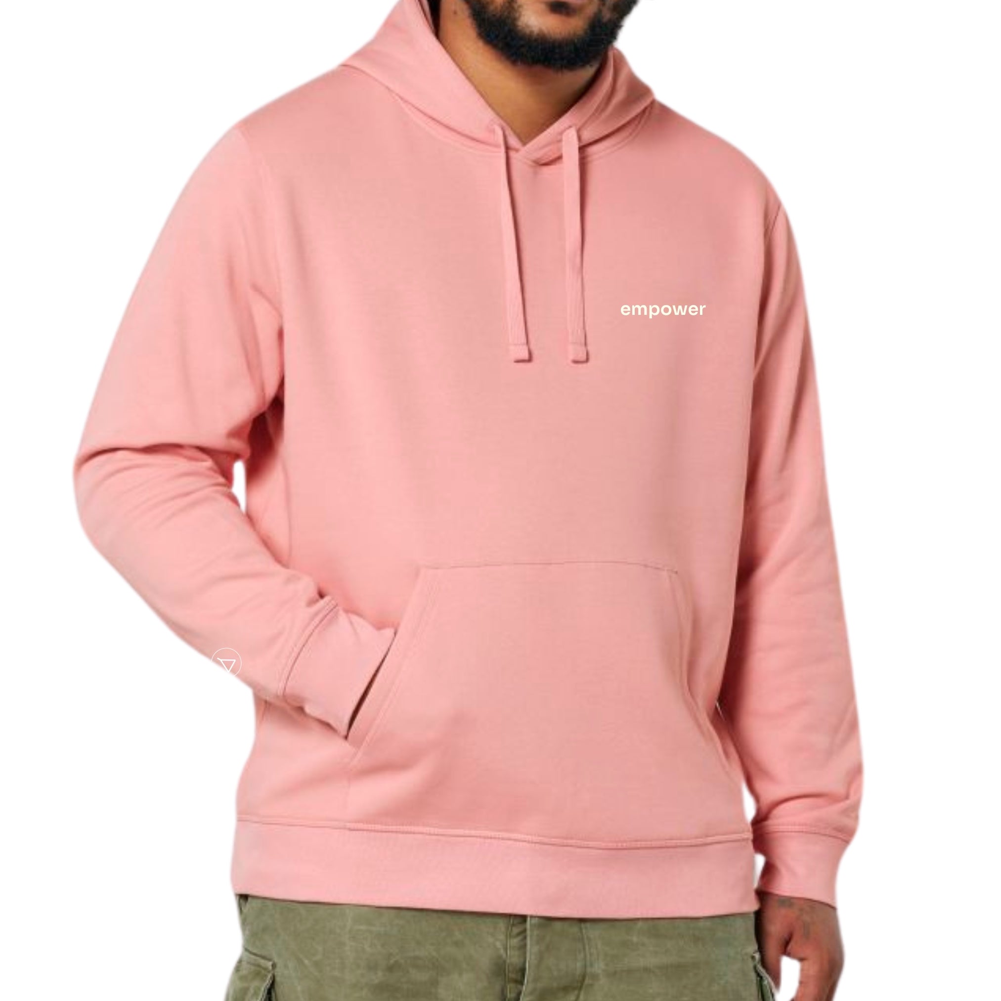 Statement Hoodie Unisex Empower Soft Pink