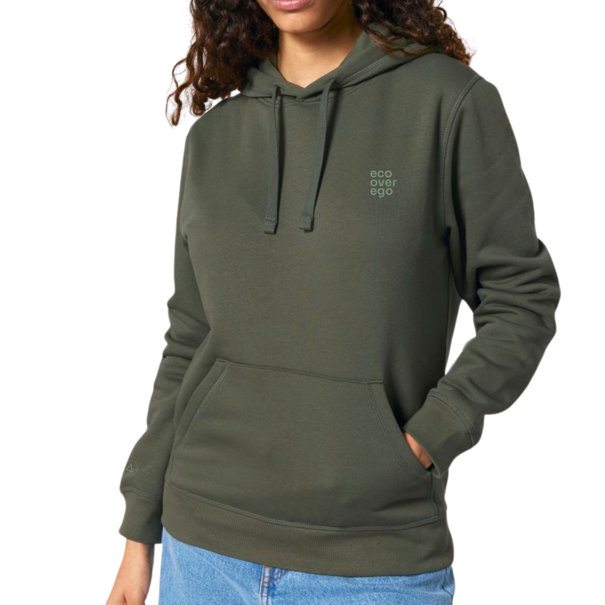 Statement Hoodie Unisex Eco Khaki