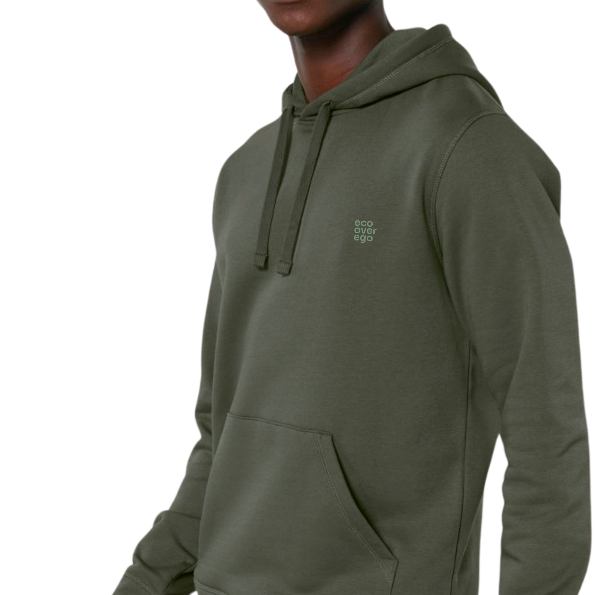 Statement Hoodie Unisex Eco Khaki