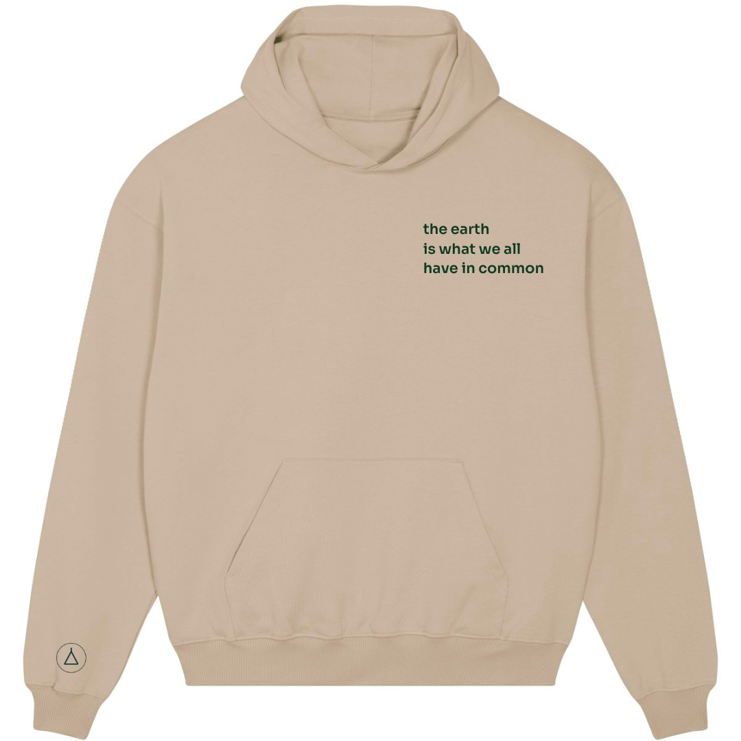 Statement Oversized Hoodie Earth Stick