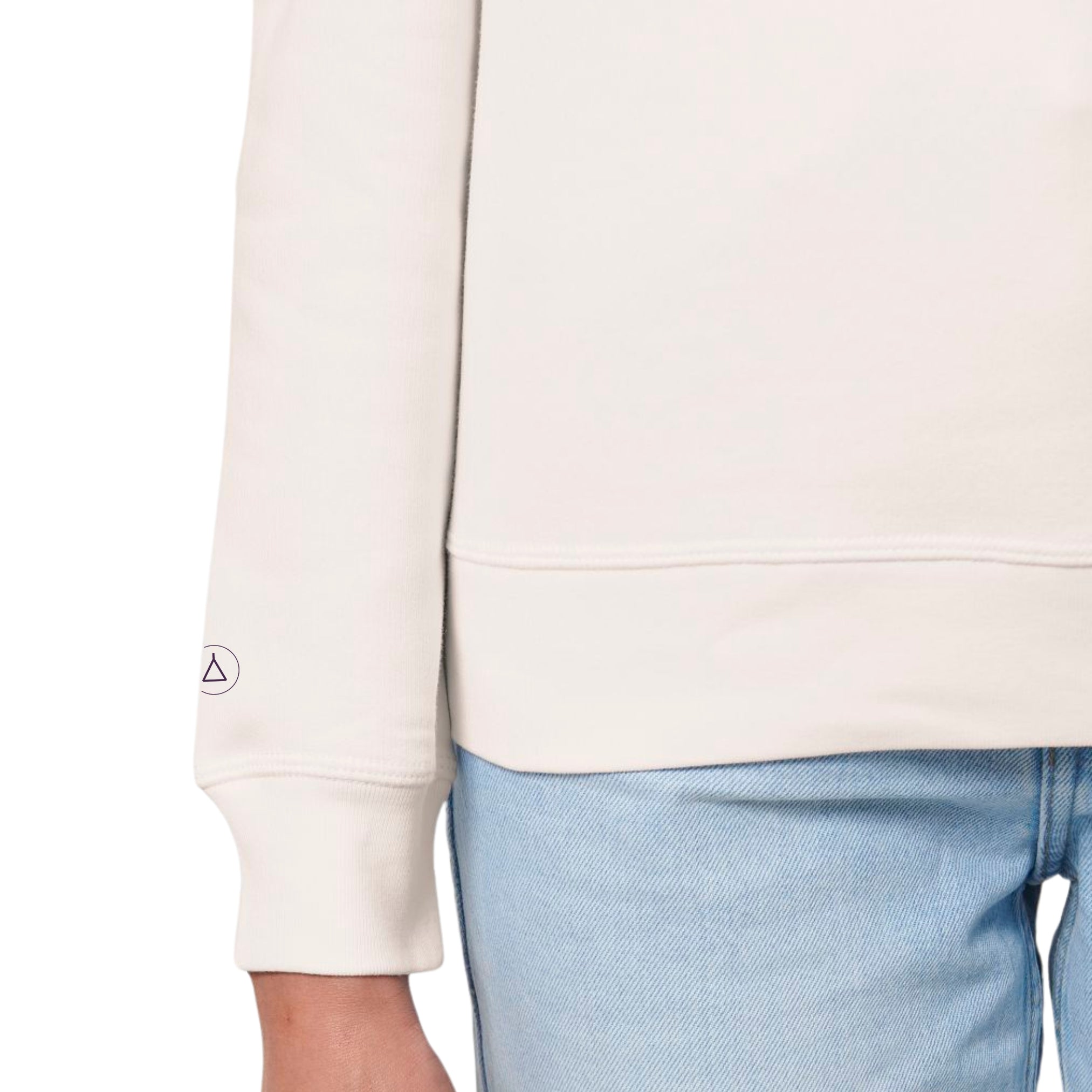Statement Sweater Unisex Eco Vintage White