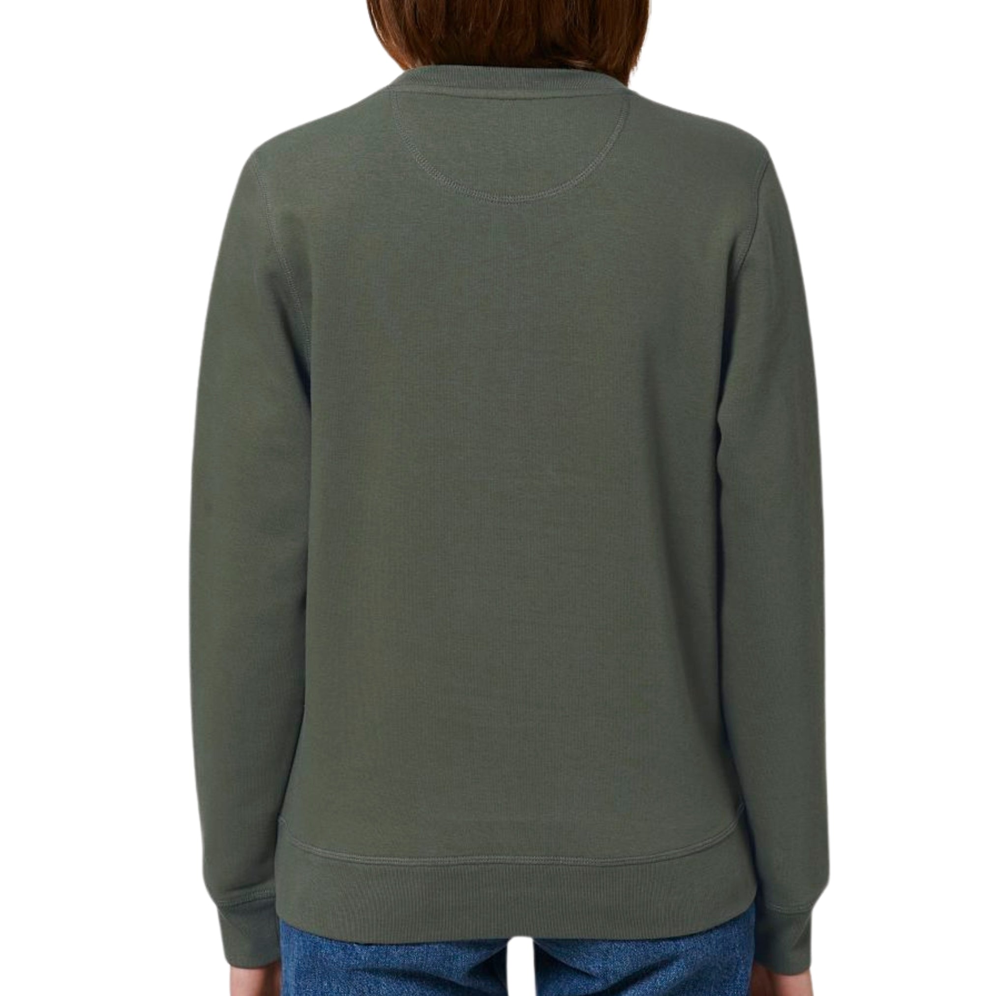 Statement Sweater Unisex Eco Khaki