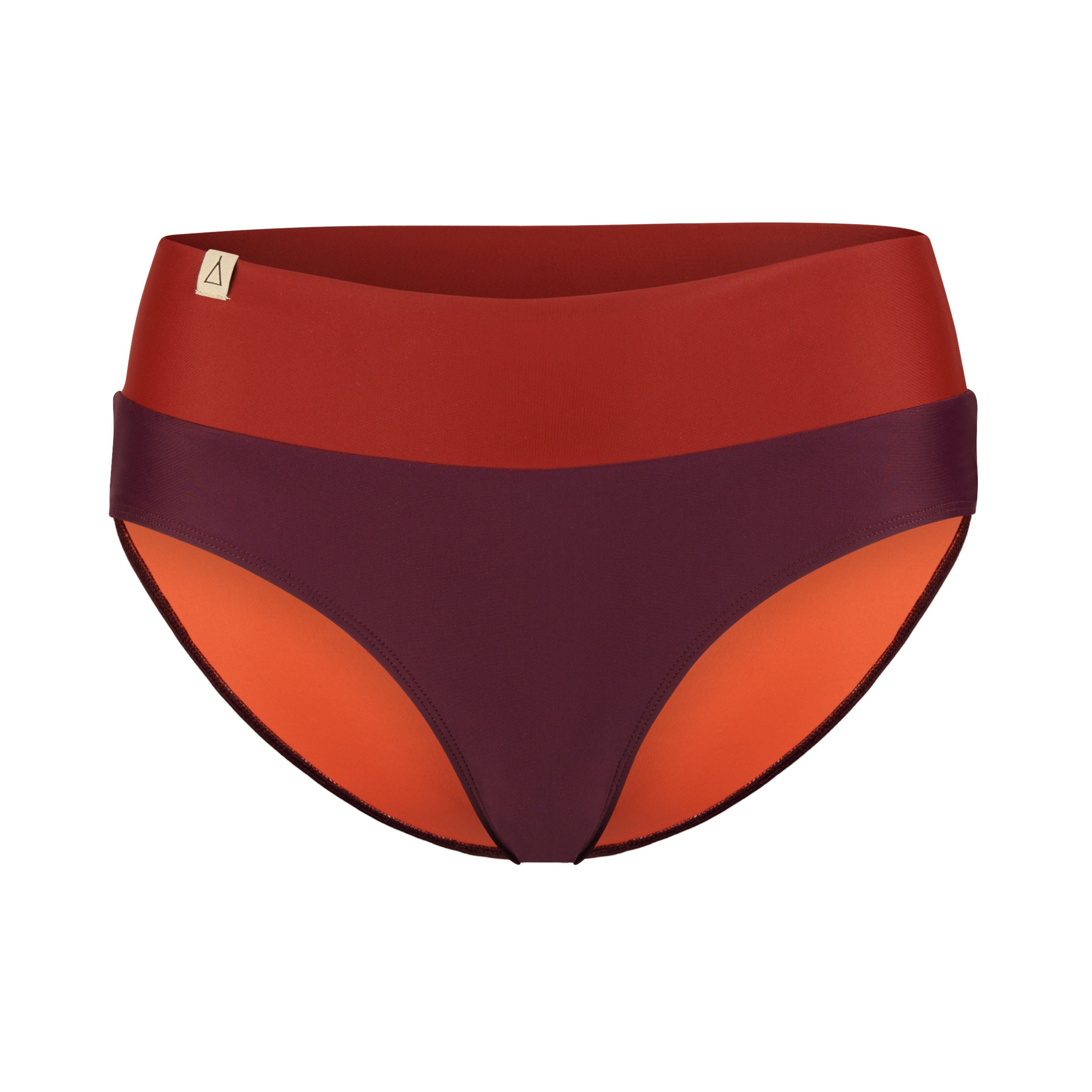 2nd Life Soft Waist Bikini Hose FLOW Beere Dunkelrot