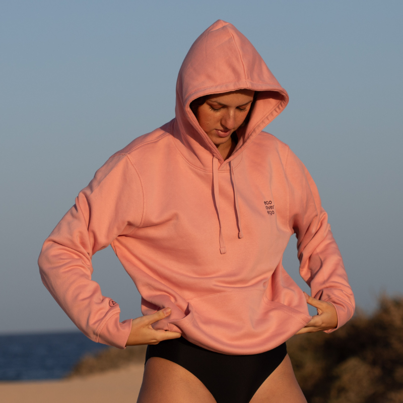 Statement Hoodie Unisex Eco Soft Pink