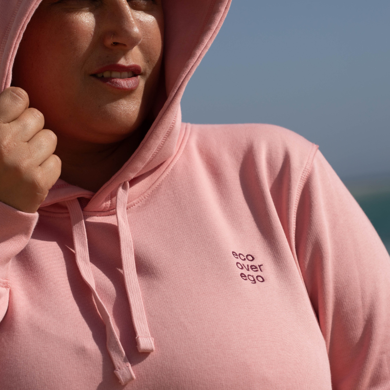 Statement Hoodie Unisex Eco Soft Pink