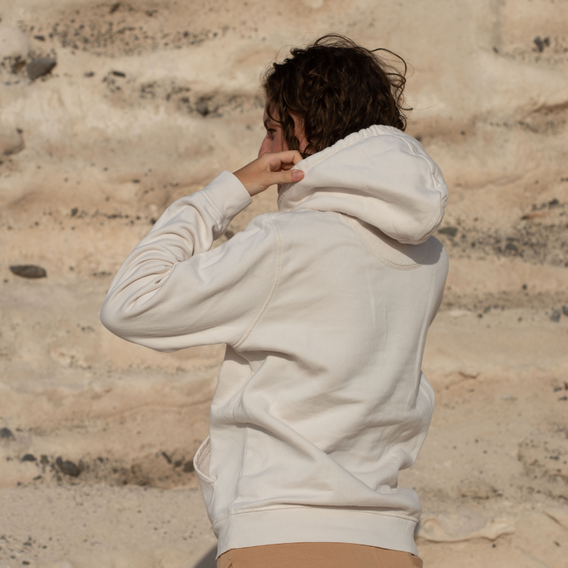 INASKA Hoodie Unisex Vintage White