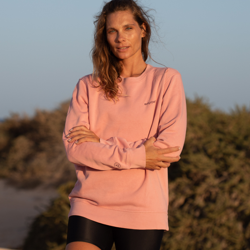 Statement Sweater Unisex Empower Soft Pink